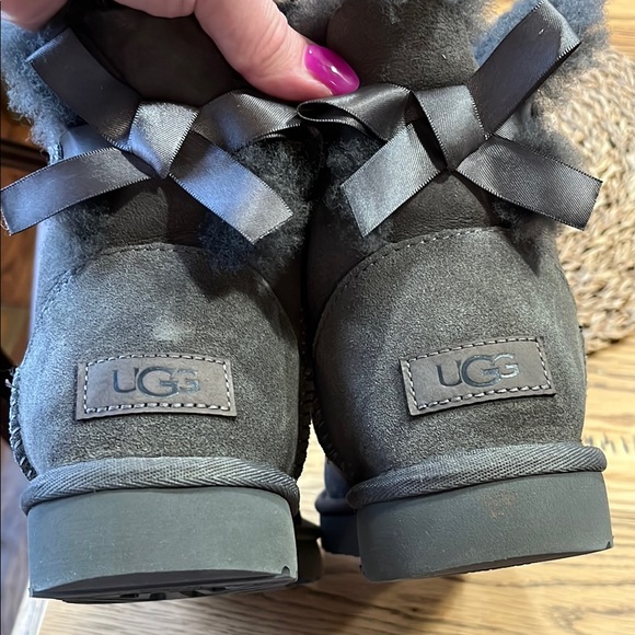 UGG Gray Winter Boots with Fur Lining